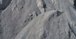 Crusher dust stockpile