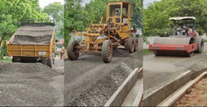 LMC - ABC levelling before paving the asphalt